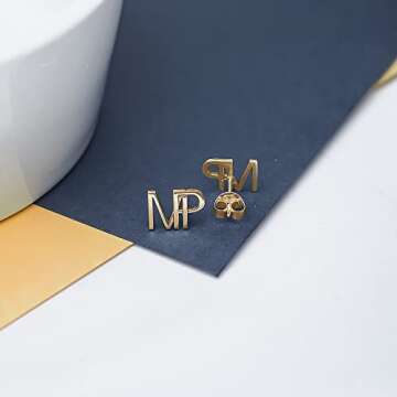 Elegant Initial Earrings for Women in Gold and More