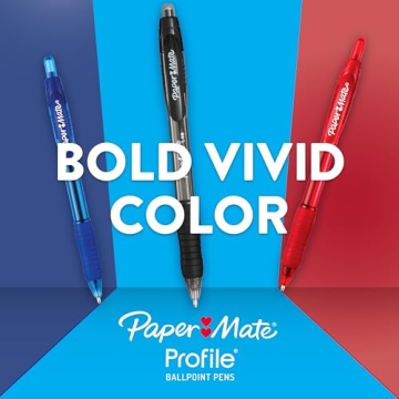 Paper Mate Profile Pens, Bold 1.4mm, 12 Assorted Colors