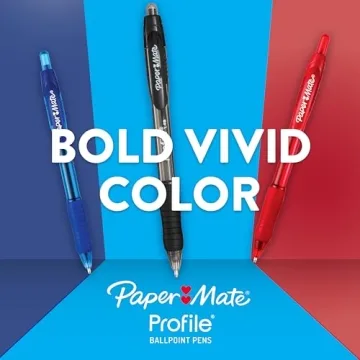 Paper Mate Profile Pens, Bold 1.4mm, 12 Assorted Colors
