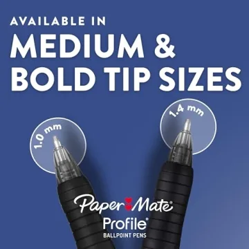 Paper Mate Profile Pens, Bold 1.4mm, 12 Assorted Colors