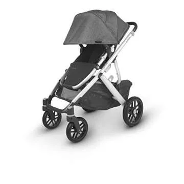 UPPAbaby VISTA V2 Stroller - JORDAN (charcoal/silver/black leather)