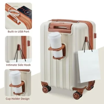 Smart Travel with imiomo 4 Piece Luggage Set