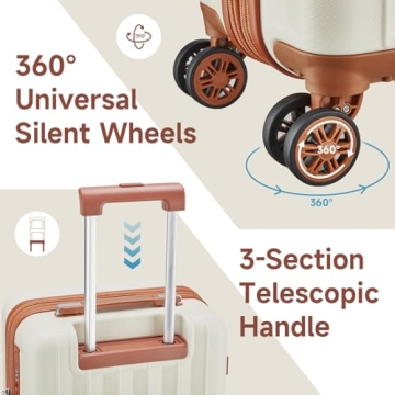 Smart Travel with imiomo 4 Piece Luggage Set