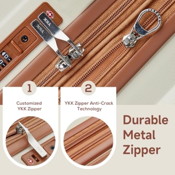 Smart Travel with imiomo 4 Piece Luggage Set