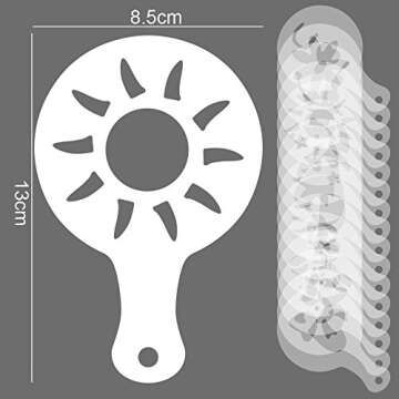 Honbay 32PCS Creative Latte Stencils - Perfect for Coffee Lovers and Baristas!