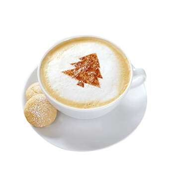 Honbay 32PCS Latte Stencils for Barista Coffee Art