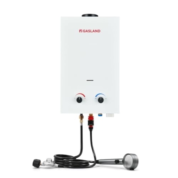 Tankless Water Heater, GASLAND Outdoors Propane Water Heater 10L BS264 2.64GPM, Instant Hot Water He...