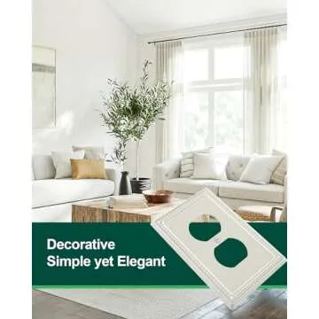 TREEWELL Duplex Outlet Cover Plates - Elegant & Durable