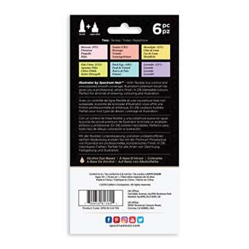 Illustrator by Spectrum Noir Marker Set 6 Colors