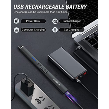 Electric Candle Lighter Rechargeable Windproof Flameless