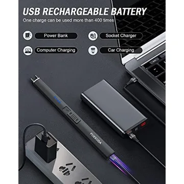 Electric Candle Lighter Rechargeable Windproof Flameless