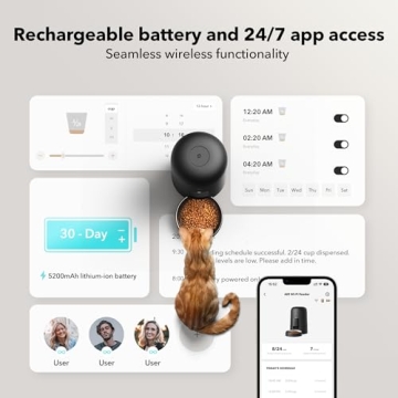 PETLIBRO Automatic Cat Feeder Rechargeable Wi-Fi Dispenser