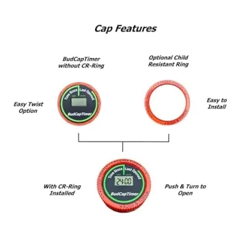 Smart Medication Reminder Bud Cap Timer for Pills Vitamins