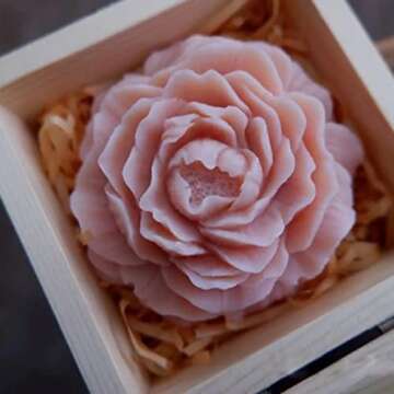 Mujiang 3D Peony Flower Cake Decorating Silicone Jello Sugar Chocolate Fondant Molds