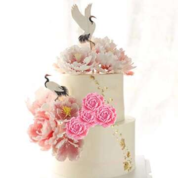 Mujiang 3D Peony Flower Cake Decorating Silicone Jello Sugar Chocolate Fondant Molds