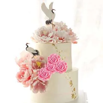 Mujiang 3D Peony Flower Cake Decorating Silicone Jello Sugar Chocolate Fondant Molds