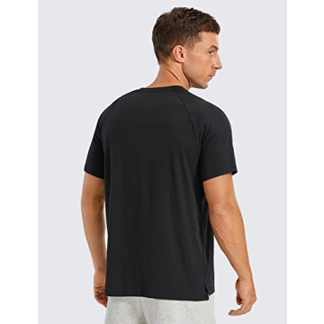 CRZ YOGA Men's Workout T-Shirt Quick Dry Stretch Tee