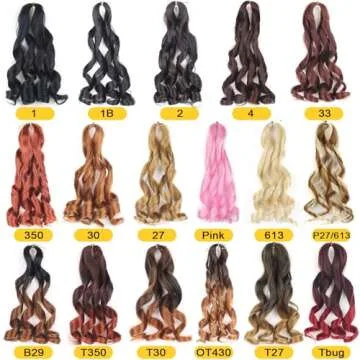 Aeagoo French Curl Braiding Hair Pre Stretched 20 Inch 8 Packs Bouncy Loose Wavy Braiding Hair Hot Water Setting Yaki Texture French Curly Braiding Hair Extensions for Black Women(20 Inch,1B#)