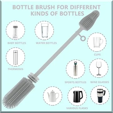 Versatile Silicone Bottle Brush Set for All Your Cleaning Needs