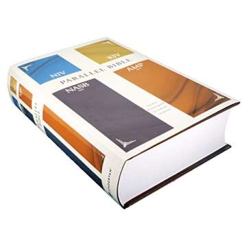 NIV, KJV, NASB, Amplified, Parallel Bible, Hardcover: Four Bible Versions Together for Study and Comparison