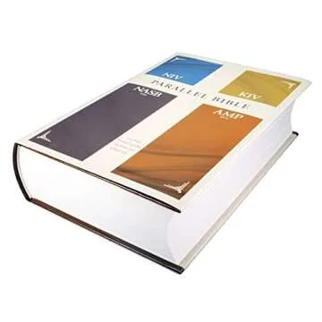 NIV, KJV, NASB, Amplified, Parallel Bible, Hardcover: Four Bible Versions Together for Study and Comparison