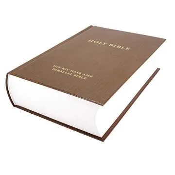 NIV, KJV, NASB, Amplified, Parallel Bible, Hardcover: Four Bible Versions Together for Study and Comparison