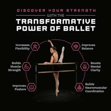 VITA Barre Portable Freestanding Double Ballet Barre, Prodigy, 4 Ft Bars, Satin Silver | Adjustable Height, USA Made, Home or Gym Exercise Equipment for Kids & Adults | Dance, Fitness, Pilates