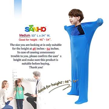 SANHO Premium Sensory Sock Body Sock, Medium, Perfect for Children with Sensory Processing Disorder,...