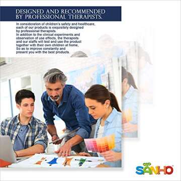 SANHO Premium Sensory Sock Body Sock, Medium, Perfect for Children with Sensory Processing Disorder, Updated Version (Blue)