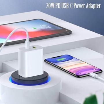 4 Pack USB C Charger Block, Dual Port Type C Wall Charger Fast Charging 20W Power Adapter Cube for i...