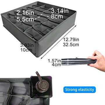 Libeder Collapsible Drawer Organizers for Socks and Lingerie