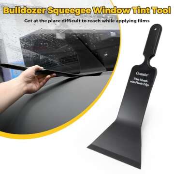 Gomake Window Tint Kit Vinyl Wrap Tool Car Windshield Back Window Tinting Tools with Bulldozer Squee...
