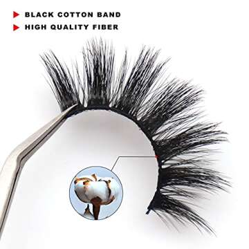 Veleasha Lashes 10 Pairs Natural Fluffy False Eyelashes Soft Wispy Lashes 3D Faux Mink Lashes Pack (V07)