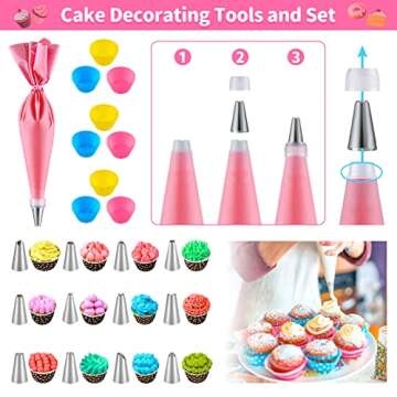 GIFTINBOX Kids Cooking and Baking Set, 54 PCS Complete Kit with Apron and Chef Hat, Real Kids Cooking Utensils and Kitchen Accessories for Junior Chef, Ultimate Kids Baking Gift for Girls Boys