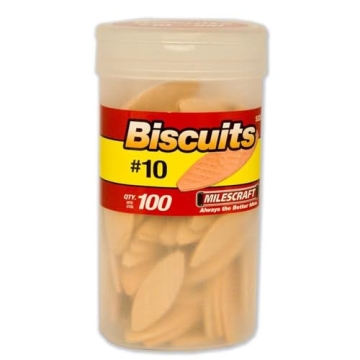 Milescraft 5335#10 Woodworking Biscuits - 100 Pack