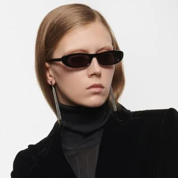 Stylish BRMHDY Cat Eye Sunglasses for Women Retro Shades