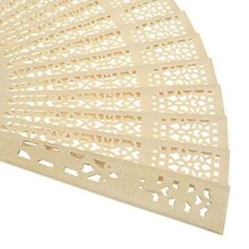 Dxhycc Sandalwood Fan Set – Perfect for Showers & Weddings