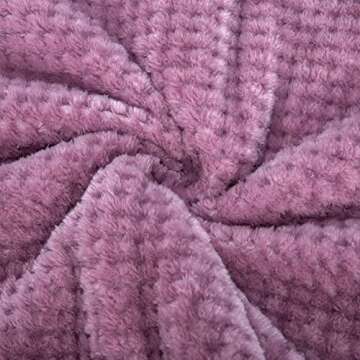 Fuzzy Blanket or Fluffy Blanket for Baby, Soft Warm Cozy Coral Fleece Toddler, Infant or Newborn Receiving Blanket for Crib, Stroller, Travel, Decorative (28Wx40L, XS-Burgundy)