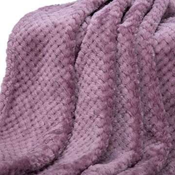 Fuzzy Blanket or Fluffy Blanket for Baby, Soft Warm Cozy Coral Fleece Toddler, Infant or Newborn Receiving Blanket for Crib, Stroller, Travel, Decorative (28Wx40L, XS-Burgundy)
