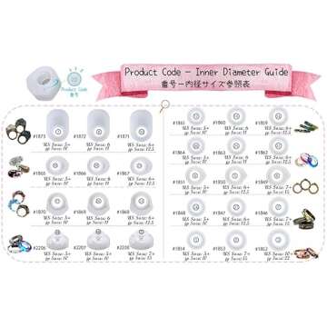 FUNSHOWCASE 24-Count Silicone Resin Ring Molds for Crafting