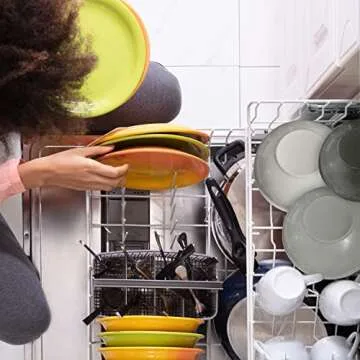 edge Plastic Mixing Bowls 12 Piece Set for Kitchen Prep