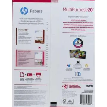 Buy HP MultiPurpose 20 lb Printer Paper | 500 Sheets