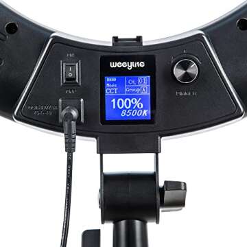 18" RGB Ring Light kit with Stand, 18" 2500K-8500K LED Dimmable Circle Ring Light for Photography Video YouTube Vimeo Portrait Lighting Live Streaming