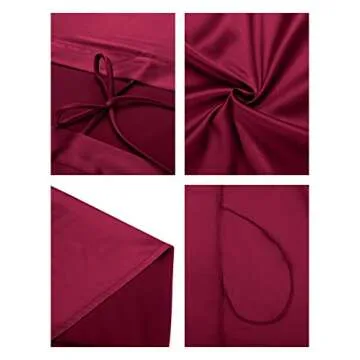 SIORO Women's Satin Kimono Robe for Bridesmaids Wedding