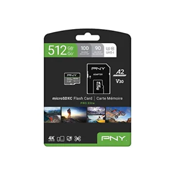 PNY 512GB PRO Elite U3 V30 microSD Card - Fast & Reliable