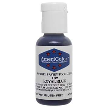 AmeriColor, Royal Blue, .75 Ounce Bottle, Soft Gel Paste Food Color