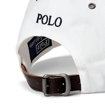 POLO RALPH LAUREN Men's Classic Sport Cap White Cotton