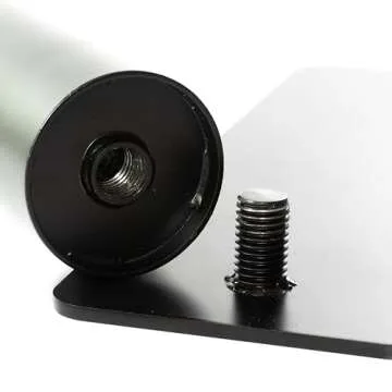 ALPHABET WONDERS Flagpole Tire Mount - Portable Base Stand Holder with Base, Fits 2.5'' Large Diameter Flag Pole for Car, Camping, Tailgating - Complete with Microfiber Cleaning Cloth