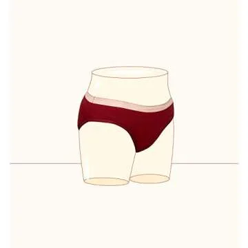 Thinx BTWN) Teen Period Underwear - Bikini Panties, Red, 13/14 - Regular Absorbency