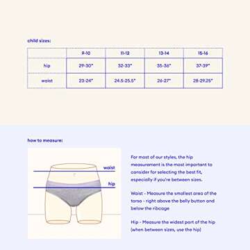 Thinx BTWN) Teen Period Underwear - Bikini Panties, Red, 13/14 - Regular Absorbency